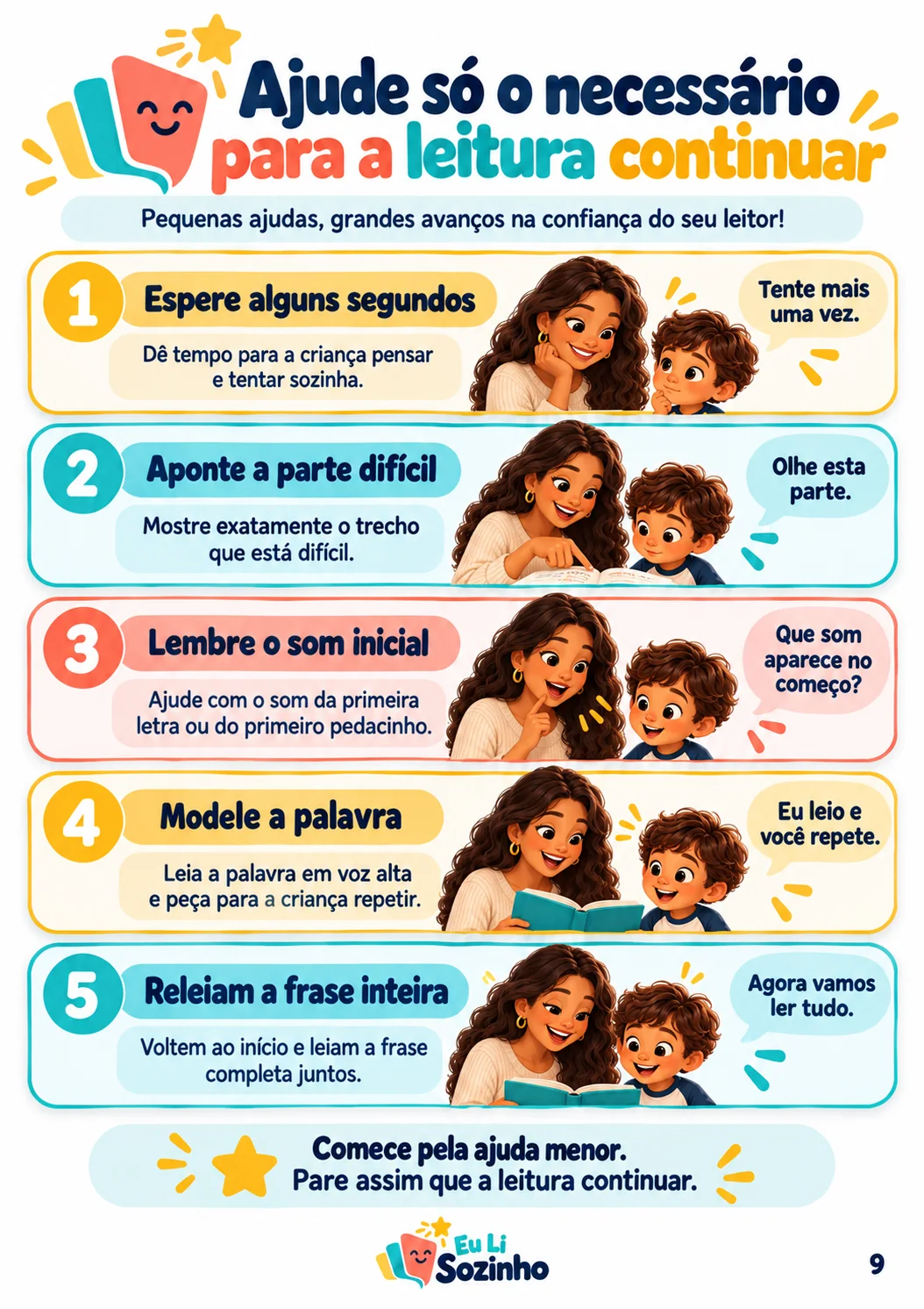 Página Ajude só o necessário para a leitura continuar